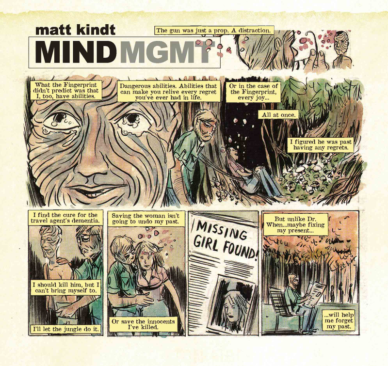 Illustration for article titled Mind MGMT Day 5: Who will win: a man drowning in regret, or a man who has none?